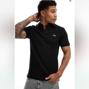 Lacoste men’s slim fit polo in black